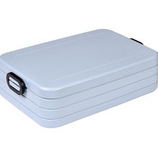 Mepal - Lunchbox Take a Break Large - Brotdose To Go - Für 4 Sandwiches oder 8 Brotscheiben - Meal Prep Box - Essensbox mit Unterteilung - Spülmaschinenfest - 1500 ml - '22 Nordic Blue