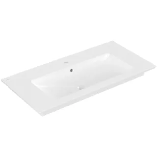 Villeroy & Boch Venticello Schrankwaschtisch, 1 Hahnloch, mit Überlauf, 1000x500mm, 4104ALR1, Farbe: Weiß CeramicPlus