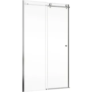 Schulte MasterClass Duschtür links 140 x 200 cm silber Sicherheitsglas