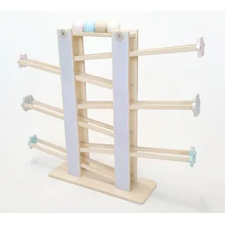 Holzspielzeug Kugelbahn natur BxHxT 73x60x15cm NEU Kugelspiel Stapelspiel