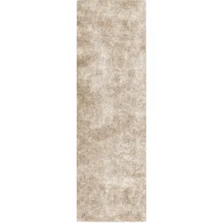 Hochflor-Läufer BRUNO BANANI "Dana Teppich, Kundenliebling" Gr. 19, beige, B:80cm H:30mm L:500cm, Kunstfaser, Teppiche, Hochflor-Läufer, Brücke, uni, weich, Mikrofaser, Diele, Flur, Wohnzimmer, Schlafzimmer