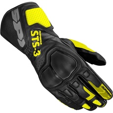 SPIDI STS-3 Motorrad Handschuhe (Black/Yellow,XL)