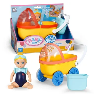 BABY BORN Splish Splash Kinderwagen mit Emma und Wasserspiel