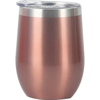 Weingläser aus Edelstahl, 12 oz, Weinglas aus Edelstahl ohne Stiel, doppelwandig, ohne Griff, isoliert, auslaufsicher, vakuumisolierte Rotweingläser für Wein, Champagner