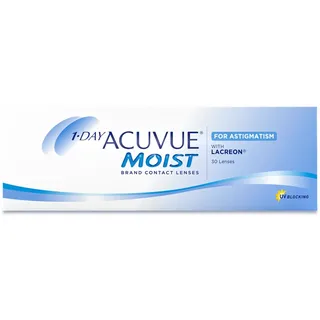 ACUVUE 1-DAY MOIST for Astigmatism 30er-Pack -0.50 dpt Cyl -1.75 Ach 180 | LACREON-Technologie - Lid-Stabilisierungs-Design - Bei Hornhautverkrümmung - Integrierter UV-Schutz-Klasse-2