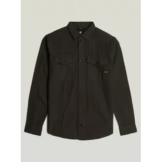 G-Star Marine Slim Langarmhemd Grau M
