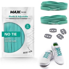 MAXX laces elastische Schnürsenkel ohne binden - Gummi, Flexibel, Flach, Bequem, Einfach - Stylischer Komfort und fester Halt - Schuhbänder ohne Schnüren, ideal für Sneaker, Laufschuhe, Sportschuhe