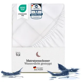 Blumtal® Luxus Gesteppter Matratzenschoner – Oeko-TEX Zertifiziert, Anti-Allergie Matratzenschoner, Matratzenschoner Wasserdicht, 150x200x30cm