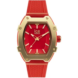 ICE-Watch - Ice boliday Red Gold - Rote Damenuhr mit Silikonarmband - 023320 (Medium)