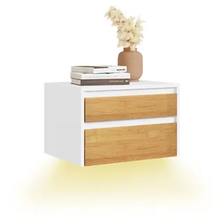 SoBuy Nachtschrank FBT175-E 40 x 29,8 x 25,6 cm Weiß