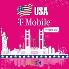 beachSIM T-Mobile USA SIM unlimitierte Daten & Telefonie & SMS (USA - 12 Tage)