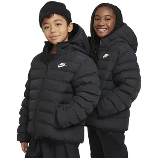 Nike Kinder Unterjacke K NSW LOW SYNFL JKT ADP, BLACK/BLACK/WHITE, M