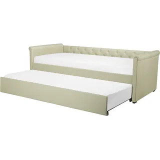 Beliani Tagesbett Beige