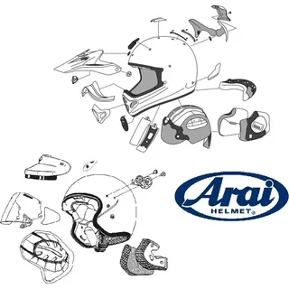 Arai Chaser-v Pro Interior Pad 10 Mm M - Schwarz