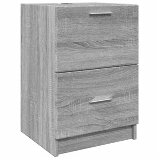 vidaXL Waschbeckenunterschrank Grau Sonoma 40x37x59 cm Holzwerkstoff - Grau