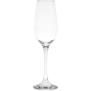 Pasabahce 469433 bernsteinfarbene Flöte, Glas, transparent, 20 cl, 6 Stück