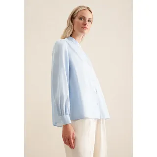 Seidensticker Klassische Bluse »Schwarze Rose« 1/1 Kragen Streifen, blau