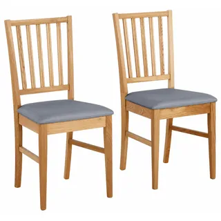Home Affaire Esszimmerstuhl Ruanda Polyester grau 2er Set