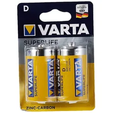 Varta Longlife 1,5V Zink-Kohle Mono Batterien 2erPack