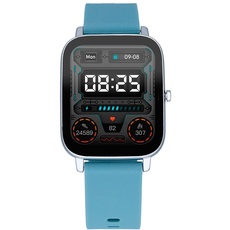 Radiant -Palm Beach-Kollektion- Smartwatch, Smartwatch mit Pulsmesser, Blutdruckmessgerät, Schlafmonitor und Digital-Aktivitätsarmbandfunktion. Für Männer und Frauen. Kompatibel mit Android iOS.