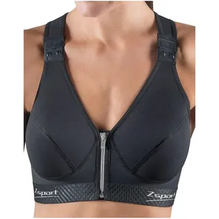 ZSPORT damen Zbra Silver, schwarz - schwarz, 80A (Herstellergröße: 95A)