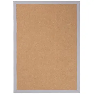 carpetfine Sisal Sisalteppich 60 x 110 cm Grau
