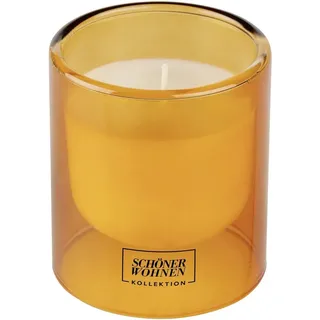 Schöner Wohnen Duftkerze S Vanilla im Glas Orange Ø 7,5 cm x 8,5 cm