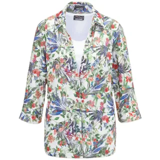 GOLDNER Klassische Bluse »Kurzgröße Attraktives Set aus Spitzenbluse und Jerseytop«