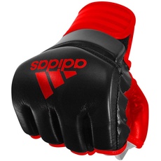 Bild Unisex Traditionel grapping glove Mma handschuhe, schwarz/ rot, M EU