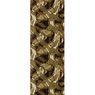 queence Vinyltapete »Mae« Meer   Motiv   Strand   bedruckt   gemustert   naturalistisch glatt 90x250cm, selbstklebend, kinderleichte Anbringung,, Sticker, goldfarben