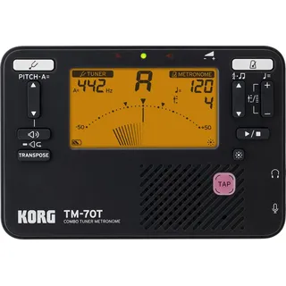 Korg TM70 Kombiniertes Metronom und chromatisches Stimmgerät – Schwarz