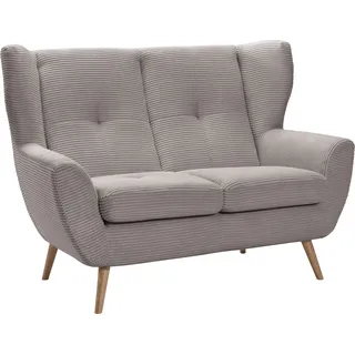 exxpo - sofa fashion Couch Cord 2-Sitzer Braun
