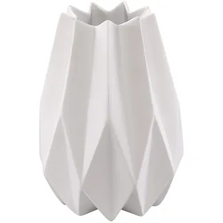Kaiser Porzellan Vase Polygono Star - - weiß