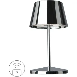 VILLEROY & BOCH LED-Tischlampe SEOUL RC chrom indoor outdoor fernbedienbar