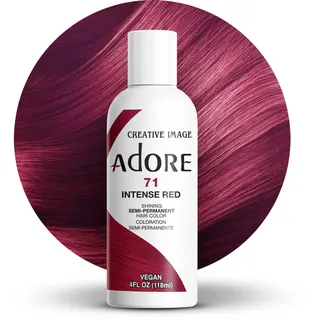 ADORE Shining Semipermanente Haarfarbe, 71 Intense Red | Vegane & tierversuchsfreie rote Haarfarbe | ohne Ammoniak, ohne Peroxid, ohne Alkohol