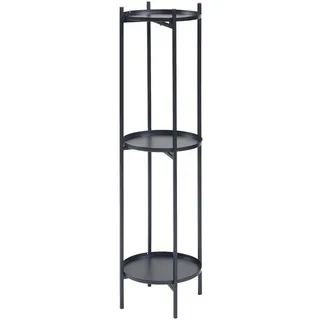[en.casa] Pflanzenregal Tuusula 25 x 94 x 25 cm Schwarz