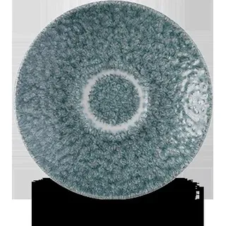 Churchill Super Vitrified Studio Prints Raku Topaz Blue Espresso Untertasse 11,8cm, 12 Stück - Blau