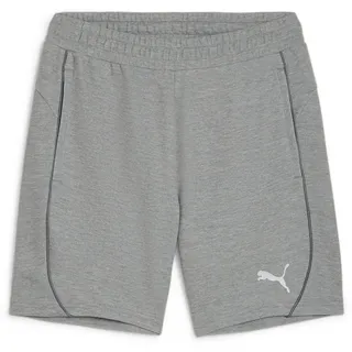 Puma teamFINAL Casuals Shorts Unisex-Erwachsene Gestrickte Shorts, Medium Gray Heather-PUMA silver