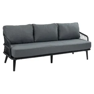 3-Sitzer Lounge-Sofa | Isabel | Schwarz | Rope