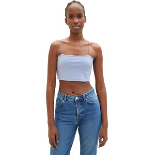 TOM TAILOR Denim Damen 1036543 Basic Bandeau Top, 12819-Parisienne Blue, M