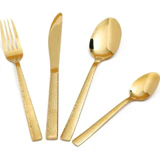 HOMLA MARTELLO Goldbesteck-Set 24-tlg. - Gold
