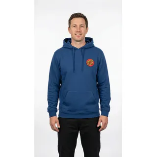 Kapuzenpullover SANTA CRUZ "CLASSIC DOT CHEST HOOD", Herren, Gr. M, rich navy, Obermaterial: 80% Baumwolle, 20% Polyester, Pullover Kapuzenpullover, für Erwachsene, sportlicher Stil, bequemer Tragekomfort