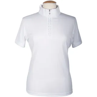 Harrys Horse Turniershirt Champ weiß Turnierbluse mit Kristallbesatz , Größe:XXL - Weiß