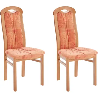 Home Affaire Stuhl ALExStühle beige (buche, orange) 4-Fuß-Stuhl Esszimmerstuhl Polsterstuhl Küchenstühle (15554645-0)