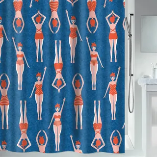 Spirella Duschvorhang Baigneuses 180 x 200 cm blau