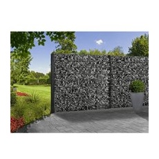 FLORAWORLD Gabionen-Set, BxHxL: 12 x 103 x 201 cm, Stahl - grau