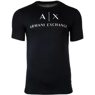 Giorgio Armani Armani Exchange Herren T-Shirt - Weiß,Dunkelblau - S