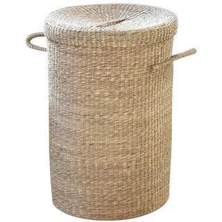 Calicosy Wäschekorb aus natürlichem Seegras , Apfelbaumfarben , Naturmaterialen , 40x60x40 cm , Haushalt & Reinigung, Wäschepflege, Wäschekörbe & Wäschetonnen