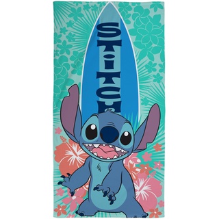 Character World offizielles Disney Lilo und Stitch Kinderhandtuch | Superweiches Gefühl, legendäres Surf-Design