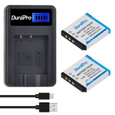 DuraPro 2Pcs NP-50 NP 50 Battery + LCD USB Charger for Fujifilm FinePix F100fd; FINEPIX F200EXR; FinePix F300EXR; FinePix F50fd; FinePix F550EXR F600EXR F900EXR XP200 X10 X20